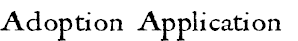 Adoption Application